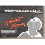 A 1978 original film poster for "Midnight Express"