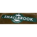 An enamel "Smallbrook Junction" totem - 92cm