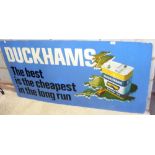 A Duckhams Oil enamel advertising sign
