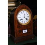 Antique Lancet mantel clock - 28cm high
