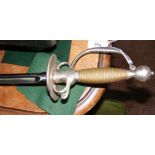 Reproduction rapier sword with scabbard