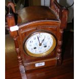 An aesthetic style antique mantel clock - 27cm high