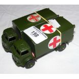 Two Dinky Toys No.626 Military Ambulances
