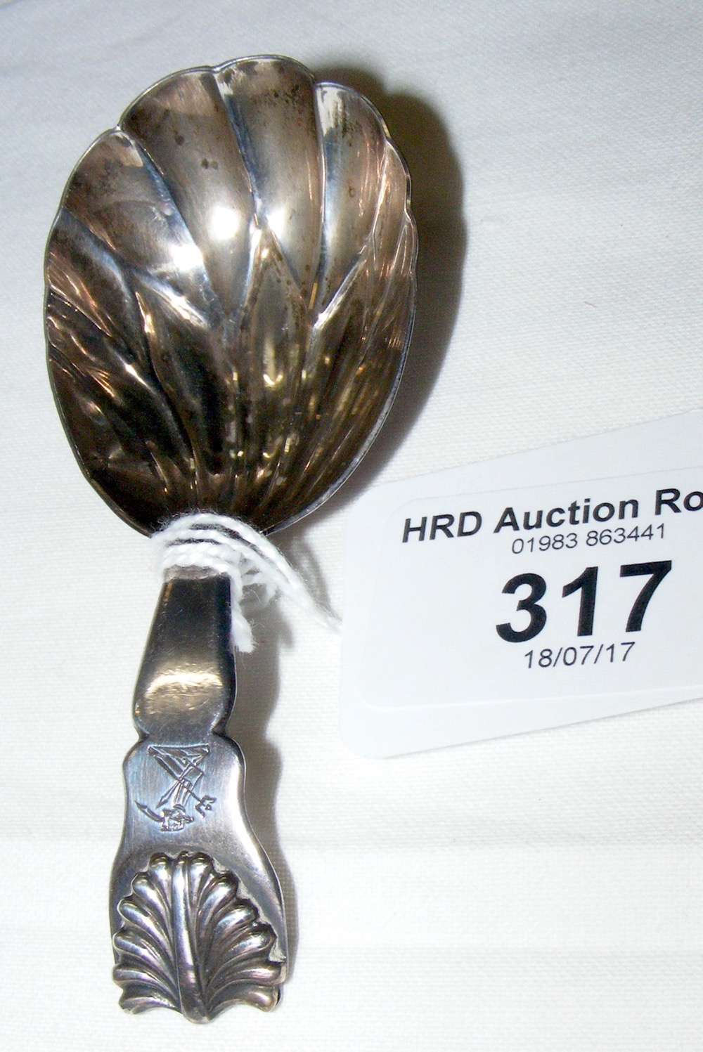 Silver Georgian caddy spoon - London hallmark