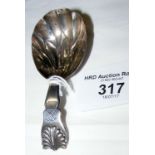 Silver Georgian caddy spoon - London hallmark