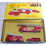 Boxed Dinky Supertoys Gift Set No.957 - Fire Service Set