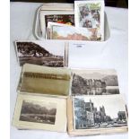 Collection of vintage British topographical and other postcards