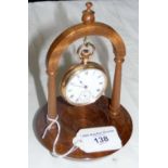 Gent's pocket watch with separate second hand on stand