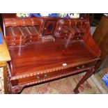 Antique style mahogany writing desk