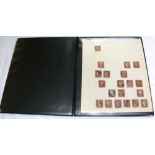 Great Britain Queen Victoria Collection of 1841 1d Reds obliterated by Maltese crosses in black