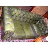 A Victorian style three seater Chesterfield settee