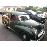 A Morris Minor Traveller from a deceased estate - First Registered 1968 - Reg MOG 796F