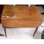 A 19th century mahogany Pembroke table