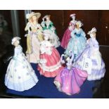 Selection of Royal Doulton and other figurines