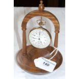 An Arthur Jackson of Toronto gent's pocket watch on stand