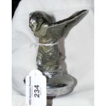 The Rolls Royce vintage "Spirit of Ecstasy" chrome car mascot (belonging to previous lot)