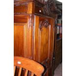 The matching antique style mahogany wardrobe - 126cm