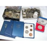 Two containers of various collectable coinage