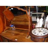 Toilet mirror together with a wall clock (for restoration)