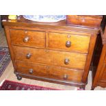 Victorian chest of two short and two long drawers