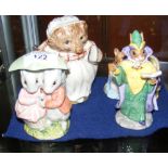 Royal Albert Beatrix Potter figure "Mrs Tiggy-winkle", together with three others