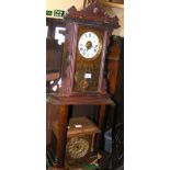 American style mantel clock, together with one other