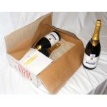 Three magnums of Dry Monopole Brut Champagne - boxed