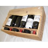 A case of 12 bottles of Chateau la Tour de Mons Margaux 1972 in original wooden crate