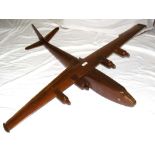 A rare Saunders Roe wooden wind tunnel test model aeroplane either for "Duchess" or "Princess" -