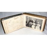 An interesting Victorian album containing photographs of ships, cuttings about sailing vessels,