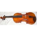 A viola with 35.5cm two-piece back by Alain Moinier, 1992 No. 57/12 - the interior label signed by