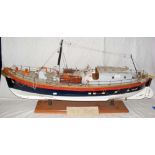 A wooden model of the RNLI Lifeboat "Henry Blogg", Cromer - 125cm on wooden stand