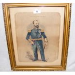 H PEARSON APPLIN - 31cm x 25cm watercolour - portrait of a Naval Officer in full dress uniform "Good