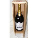 A Methuselah bottle of champagne in original wooden crate