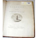 Richard Worsley "The History of The Isle of Wight - 1781" in original full calf boards and bindings