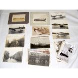 A quantity of early photographic postcards, mainly of Cowes interests, including Saunders Roe, J S