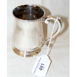 A George II small silver tankard - London 1737 - 9cm