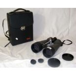 A pair of Vixen 11 x 80 field binoculars with carrying case