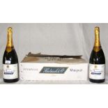 Two magnums of Dry Monopole Brut Champagne
