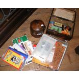 Various collectable stamps, tins, etc.