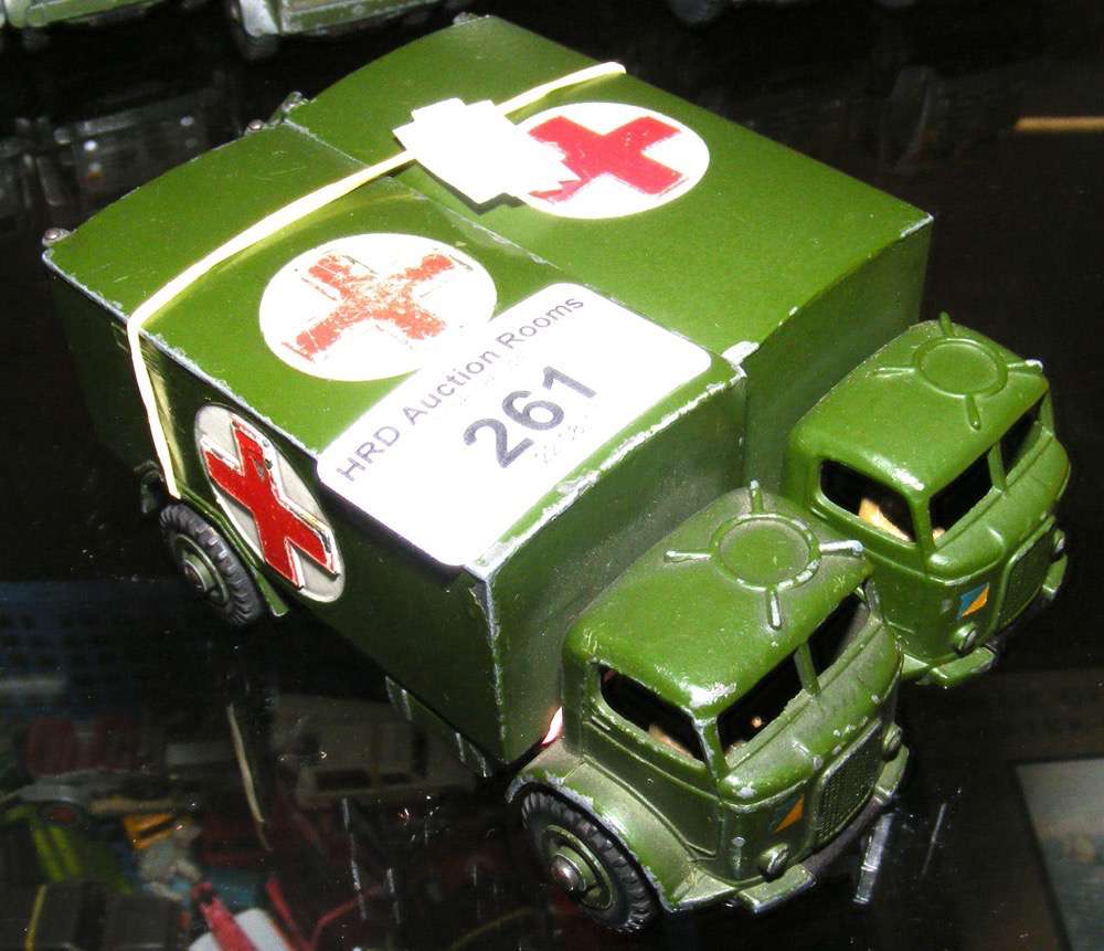 Two Dinky Toys No. 626 Military Ambulances