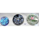 A boxed Caithness paperweight - Limited Edition, together with two others