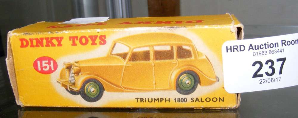 Boxed Dinky toy No. 151 Triumph 1800 Saloon