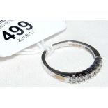 Diamond eternity ring in 18ct white gold setting - approx. .25 carat total