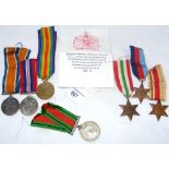 Selection of First and Second World War medals - Driver W Day - RA