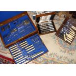 Large amount of silver plated cutlery, including canteen