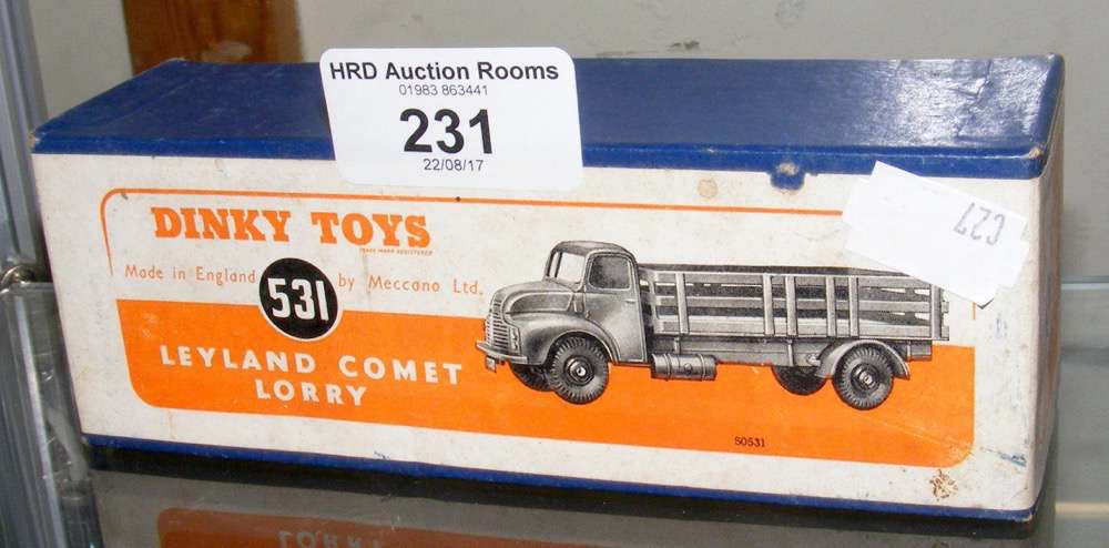 Boxed Dinky toy No. 531 Leyland Comet lorry