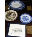 Various collectables, including ceramic ware, slide rules, etc.