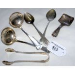 Selection of silver flatware