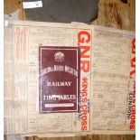 Old London GNR Timetable and one other, etc.